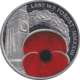 2023 £5 LEST WE FORGET BAILIWICK OF JERSEY - WORLD COINS - Cambridgeshire Coins