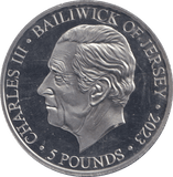 2023 £5 LEST WE FORGET BAILIWICK OF JERSEY - WORLD COINS - Cambridgeshire Coins