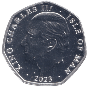 2023 SEND HIM VICTORIOUS HAPPY AND GLORIOUS 50P ISLE OF MAN - 50P REGIONAL ISSUES - Cambridgeshire Coins