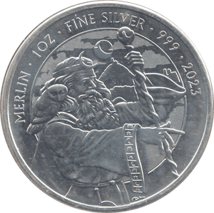 2023 SILVER 1 OZ TWO POUNDS MERLIN - SILVER WORLD COINS - Cambridgeshire Coins