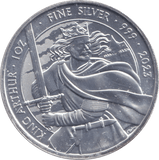 2023 SILVER 1OZ KING ARTHUR TWO POUND BRILLIANT UNCIRCULATED - SILVER WORLD COINS - Cambridgeshire Coins