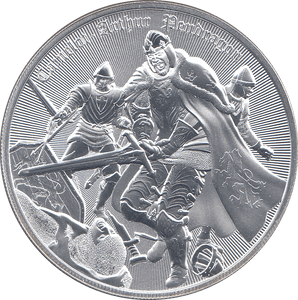 2023 SILVER 1OZ TWO DOLLARS CAMELOT ARTHUR PENDRAGON NIUE ( BU ) - SILVER WORLD COINS - Cambridgeshire Coins