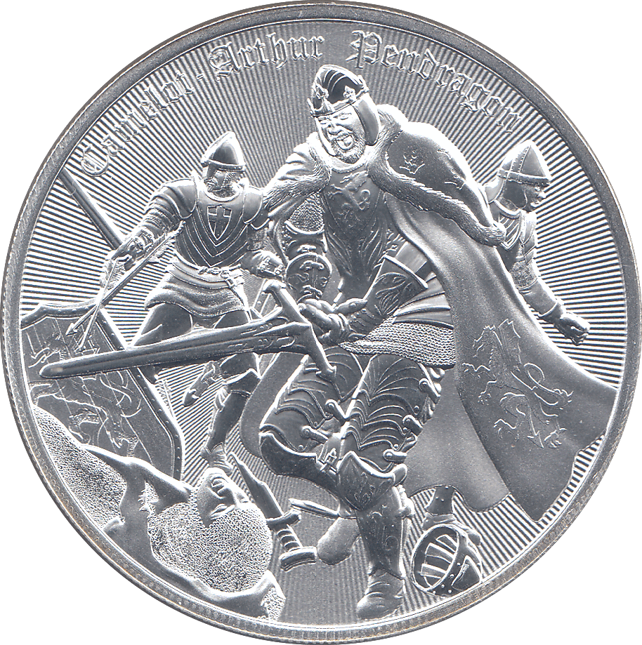 2023 SILVER 1OZ TWO DOLLARS CAMELOT ARTHUR PENDRAGON NIUE ( BU ) - SILVER WORLD COINS - Cambridgeshire Coins
