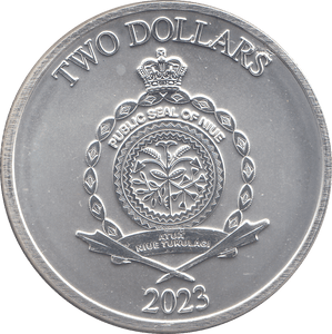 2023 SILVER 1OZ TWO DOLLARS RAM OF CALVARY NIUE ( BU ) - SILVER WORLD COINS - Cambridgeshire Coins