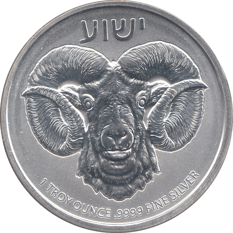 2023 SILVER 1OZ TWO DOLLARS RAM OF CALVARY NIUE ( BU ) - SILVER WORLD COINS - Cambridgeshire Coins