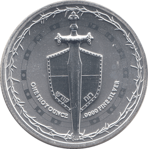 2023 SILVER 1OZ TWO DOLLARS SWORD OF TRUTH NIUE ( BU ) - SILVER WORLD COINS - Cambridgeshire Coins