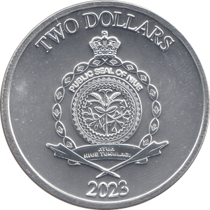 2023 SILVER 1OZ TWO DOLLARS SWORD OF TRUTH NIUE ( BU ) - SILVER WORLD COINS - Cambridgeshire Coins