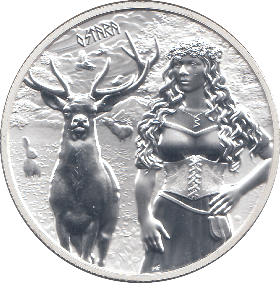 2023 SILVER FIVE MARKS OSTARA GERMANIA ( BU ) - SILVER WORLD COINS - Cambridgeshire Coins