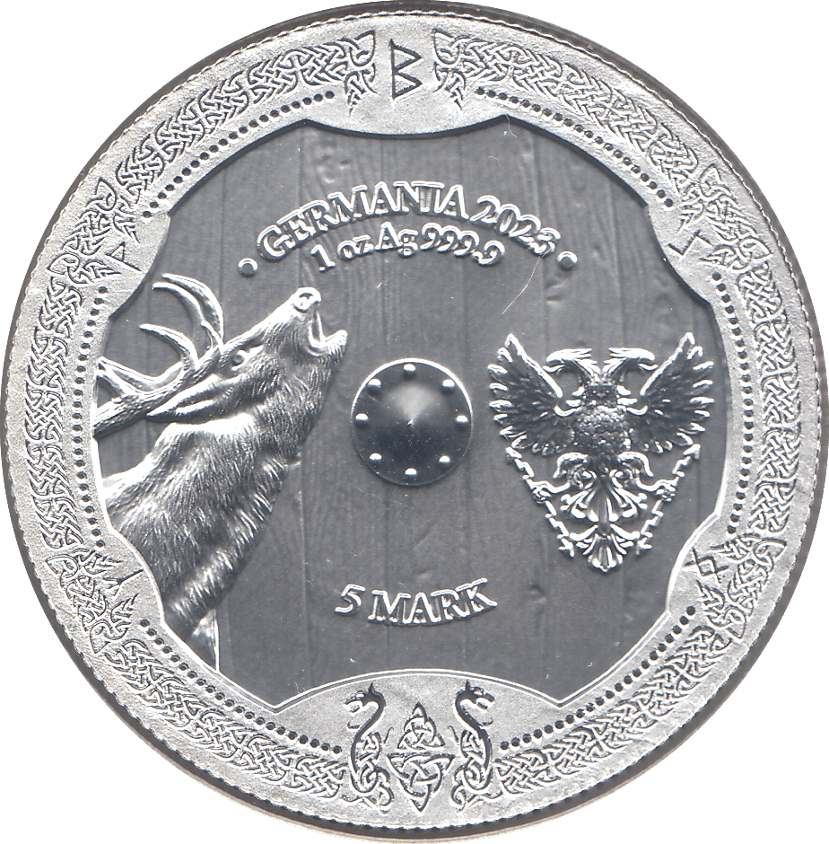 2023 SILVER FIVE MARKS OSTARA GERMANIA ( BU ) - SILVER WORLD COINS - Cambridgeshire Coins