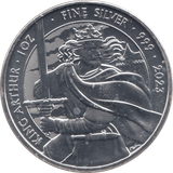 2023 SILVER KING ARTHUR TWO POUNDS UK - SILVER WORLD COINS - Cambridgeshire Coins