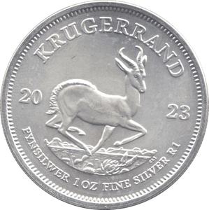 2023 SILVER KRUGERRAND 1OZ SOUTH AFRICA - SILVER WORLD COINS - Cambridgeshire Coins
