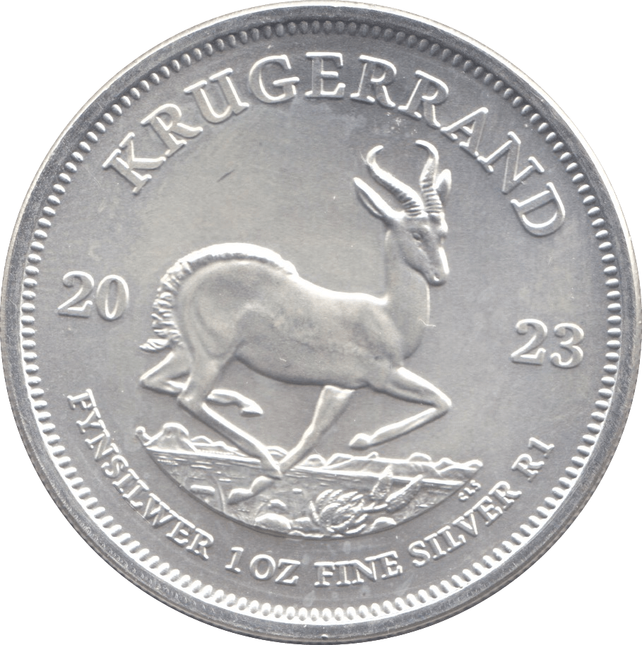 2023 SILVER KRUGERRAND 1OZ SOUTH AFRICA - SILVER WORLD COINS - Cambridgeshire Coins