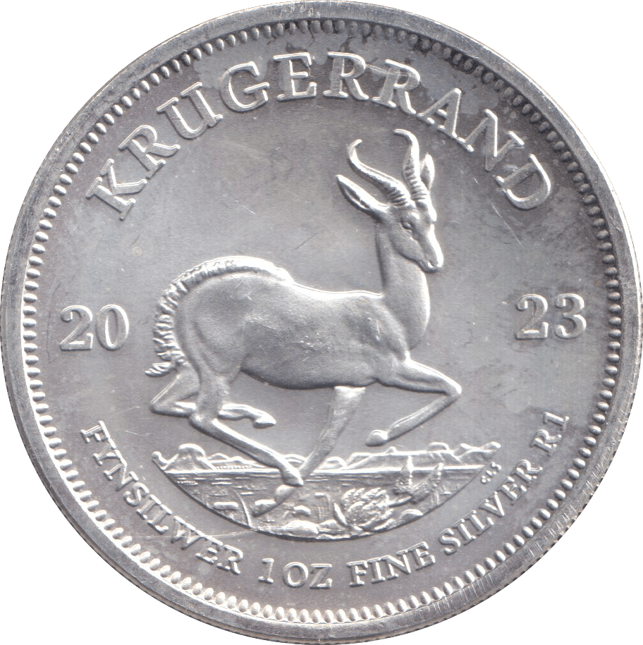 2023 SILVER KRUGERRAND SOUTH AFRICA - SILVER WORLD COINS - Cambridgeshire Coins