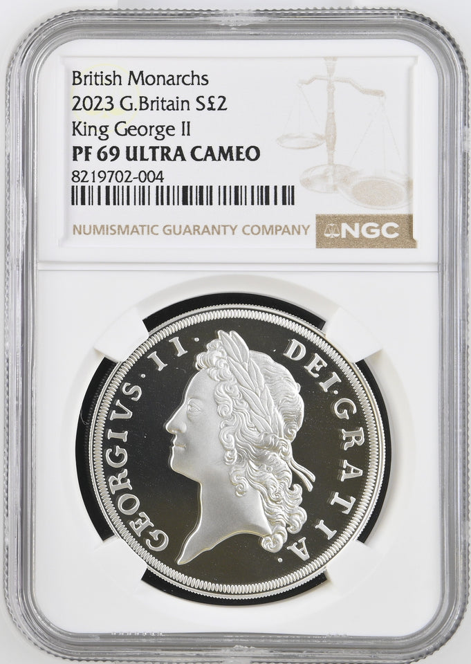 2023 SILVER PROOF £2 BRITISH MONARCHS PF 69 ULTRA CAMEO - NGC SILVER COINS - Cambridgeshire Coins