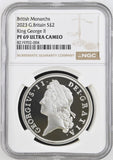 2023 SILVER PROOF £2 BRITISH MONARCHS PF 69 ULTRA CAMEO - NGC SILVER COINS - Cambridgeshire Coins