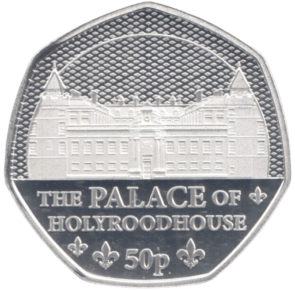 2023 SILVER PROOF 50 PENCE THE PALACE OF HOLYROODHOUSE - 50P Silver Proof - Cambridgeshire Coins