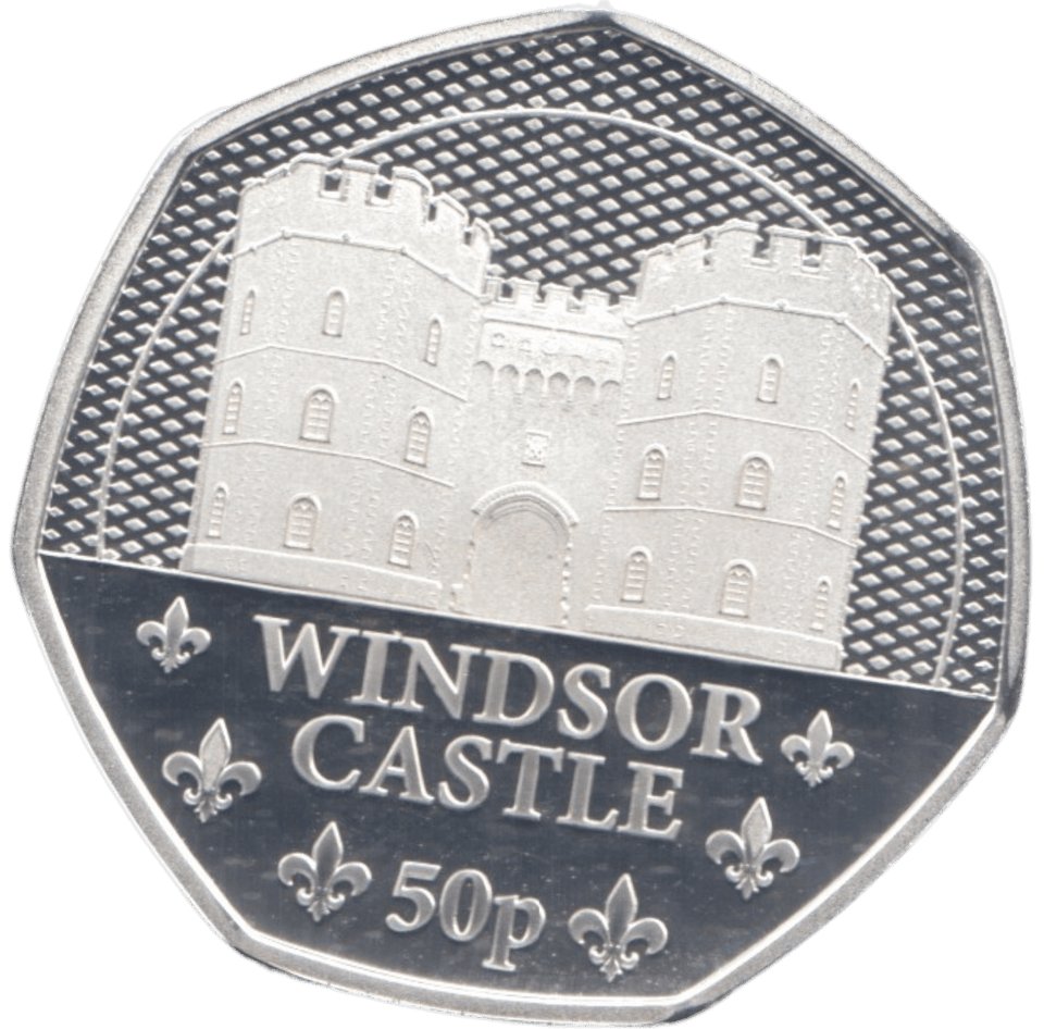 2023 SILVER PROOF 50 PENCE WINDSOR CASTLE - 50P Silver Proof - Cambridgeshire Coins