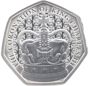 2023 SILVER PROOF 50P ASCENSION ISLAND - SILVER WORLD COINS - Cambridgeshire Coins