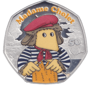 2023 SILVER PROOF COLOURED 50P WOMBLES MADAME CHOLET - 50P Silver Proof - Cambridgeshire Coins