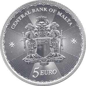 2023 SILVER PROOF FIVE EUROS MALTA - SILVER WORLD COINS - Cambridgeshire Coins