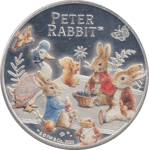 2023 SILVER PROOF FIVE POUNDS PETER RABBIT - £5 Silver Proof - Cambridgeshire Coins