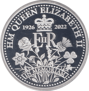 2023 SILVER PROOF FIVE POUNDS QUEEN ELIZABETH MEMORIAL TRISTAN DA CUHNA - SILVER WORLD COINS - Cambridgeshire Coins