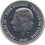 2023 SILVER PROOF FIVE POUNDS TRISTAN DA CUNHA - SILVER WORLD COINS - Cambridgeshire Coins