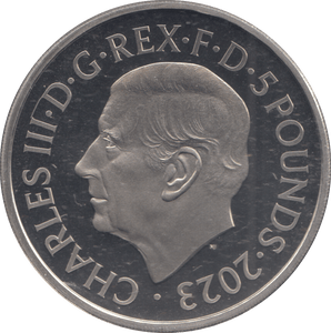 2023 SILVER PROOF FIVE POUNDS - £5 Silver Proof - Cambridgeshire Coins