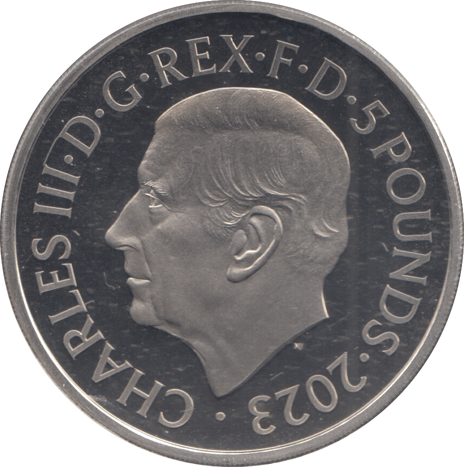 2023 SILVER PROOF FIVE POUNDS - £5 Silver Proof - Cambridgeshire Coins