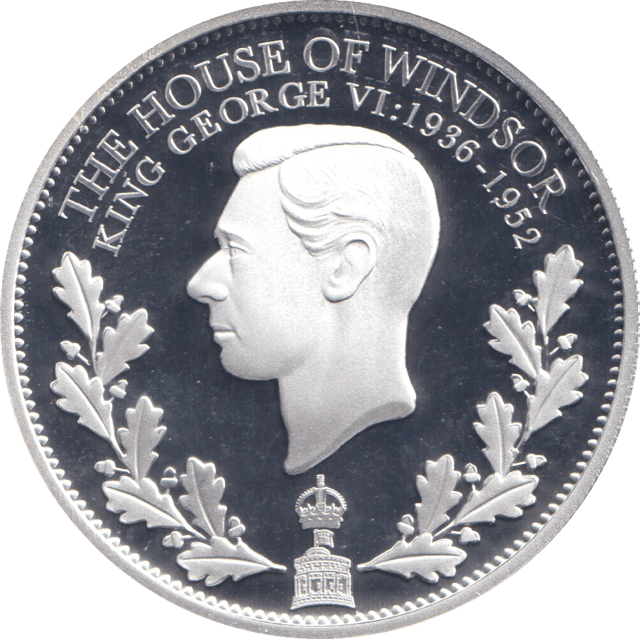 2023 SILVER PROOF KING GEORGE VI HOUSE OF WINDSOR - SILVER WORLD COINS - Cambridgeshire Coins