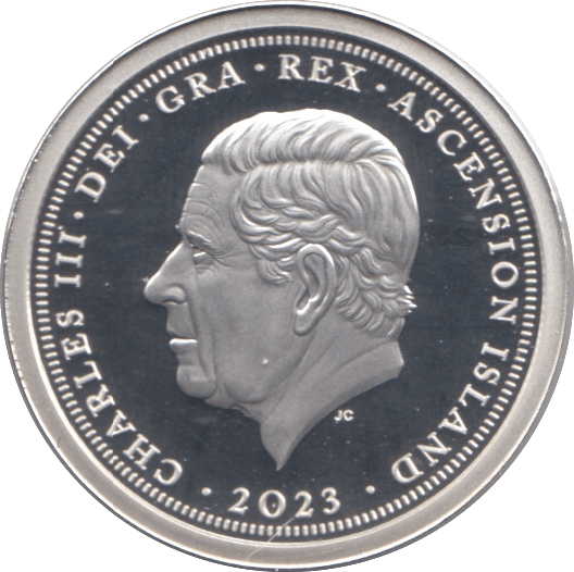 2023 SILVER PROOF ONE POUND ASCENSION ISLANDS - SILVER WORLD COINS - Cambridgeshire Coins