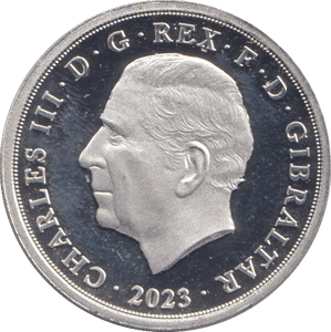 2023 SILVER PROOF ONE POUND GIBRALTAR - SILVER WORLD COINS - Cambridgeshire Coins