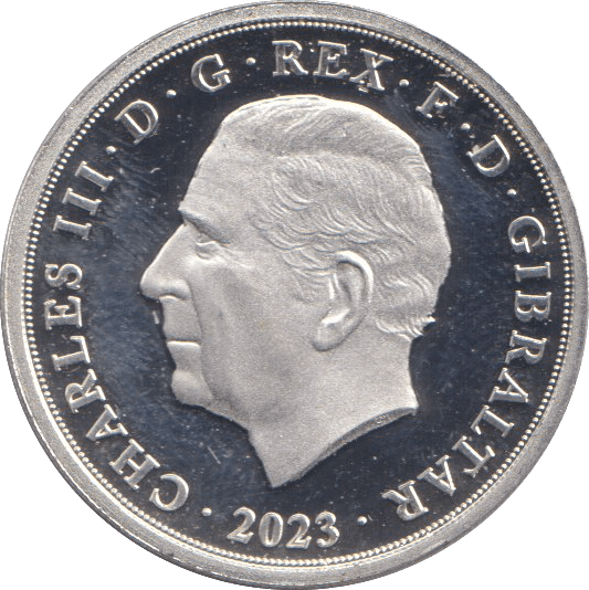 2023 SILVER PROOF ONE POUND GIBRALTAR - SILVER WORLD COINS - Cambridgeshire Coins