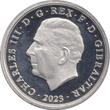 2023 SILVER PROOF ONE POUND GIBRALTAR - SILVER WORLD COINS - Cambridgeshire Coins