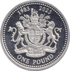 2023 SILVER PROOF ONE POUND GIBRALTAR - SILVER WORLD COINS - Cambridgeshire Coins