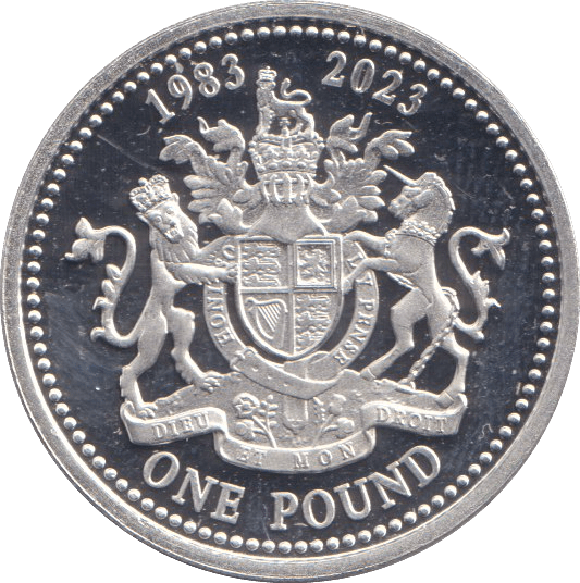 2023 SILVER PROOF ONE POUND GIBRALTAR - SILVER WORLD COINS - Cambridgeshire Coins