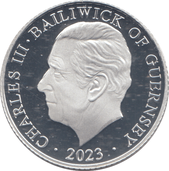 2023 SILVER PROOF TEN PENCE BAILIWICK OF GUERNSEY - Silver Proof - Cambridgeshire Coins