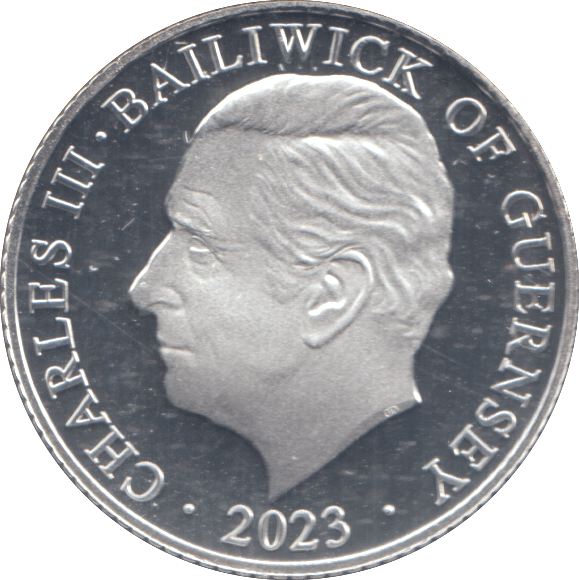 2023 SILVER PROOF TEN PENCE BAILIWICK OF GUERNSEY - Silver Proof - Cambridgeshire Coins