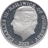 2023 SILVER PROOF TEN PENCE BAILIWICK OF GUERNSEY - Silver Proof - Cambridgeshire Coins
