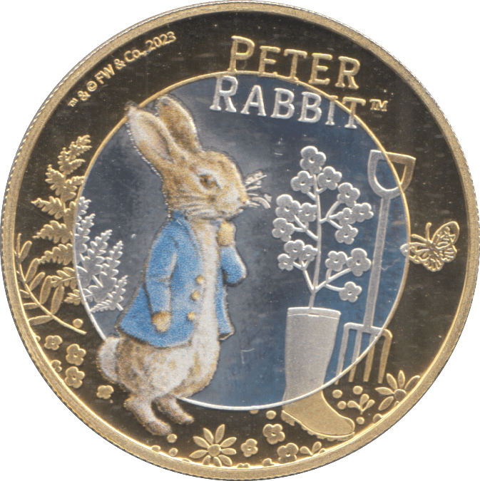 2023 SILVER PROOF TWO POUND PETER RABBIT - £2 Silver Proof - Cambridgeshire Coins