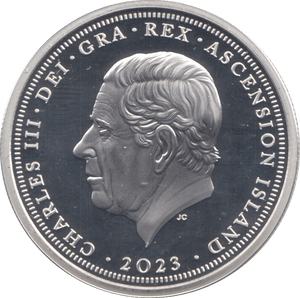 2023 SILVER PROOF TWO POUNDS ASCENSION ISLAND - SILVER WORLD COINS - Cambridgeshire Coins