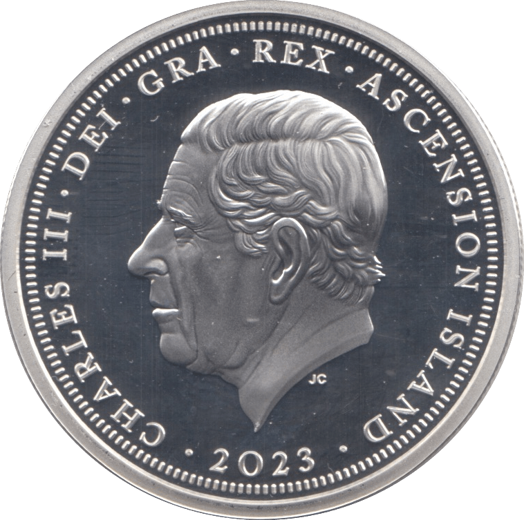 2023 SILVER PROOF TWO POUNDS ASCENSION ISLAND - SILVER WORLD COINS - Cambridgeshire Coins