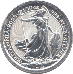 2023 SILVER TENTH 1/10 OZ BRITANNIA - SILVER BRITANNIA - Cambridgeshire Coins