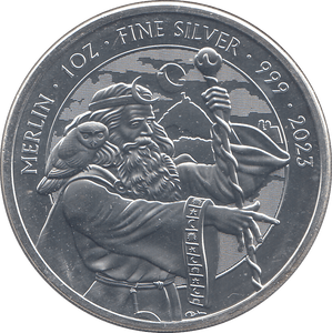 2023 SILVER TWO POUNDS MERLIN ( BU ) - SILVER WORLD COINS - Cambridgeshire Coins