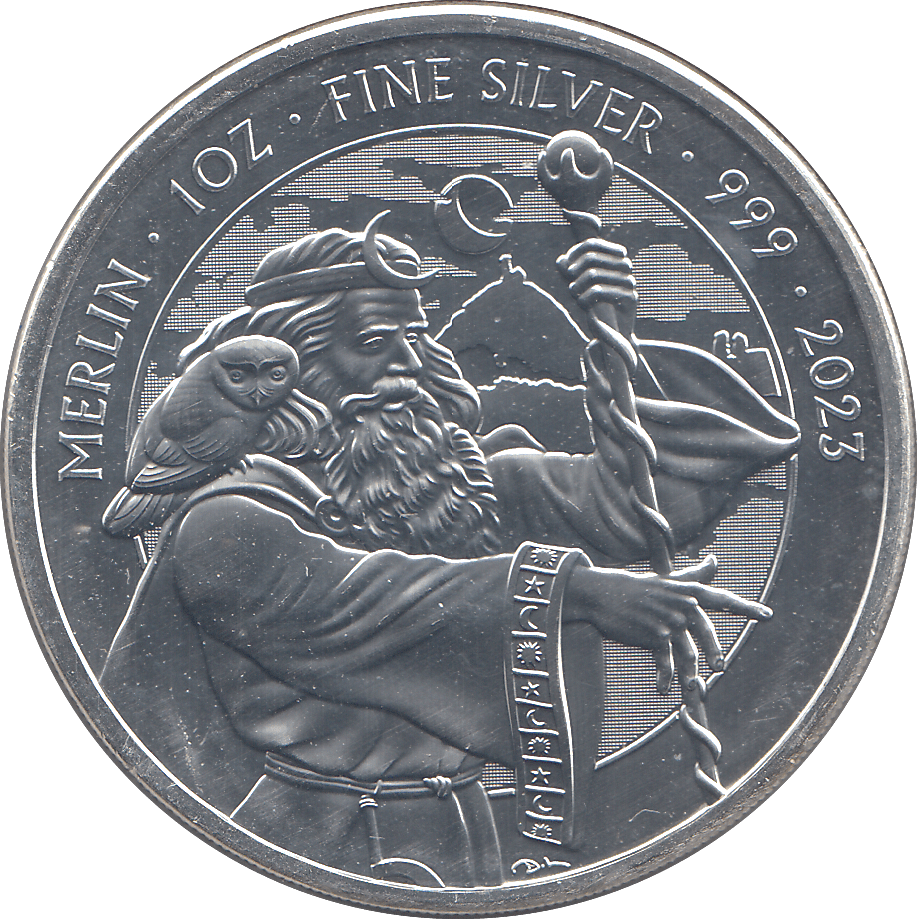 2023 SILVER TWO POUNDS MERLIN ( BU ) - SILVER WORLD COINS - Cambridgeshire Coins