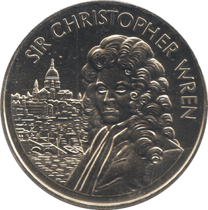 2023 SIR CHRISTOPHER WREN COMMEMORATIVE COIN - WORLD COINS - Cambridgeshire Coins