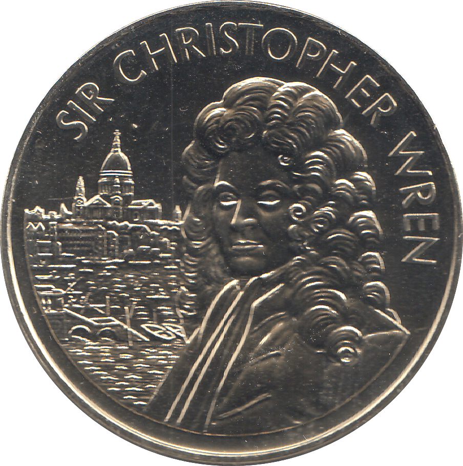 2023 SIR CHRISTOPHER WREN COMMEMORATIVE COIN - WORLD COINS - Cambridgeshire Coins