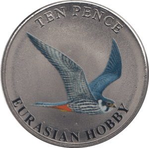 2023 TEN PENCE BAILIWICK OF GUERNSEY EURASIAN HOBBY - WORLD COINS - Cambridgeshire Coins