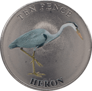 2023 TEN PENCE BAILIWICK OF GUERNSEY HERON - WORLD COINS - Cambridgeshire Coins