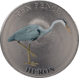 2023 TEN PENCE BAILIWICK OF GUERNSEY HERON - WORLD COINS - Cambridgeshire Coins